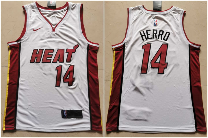Heat 14 Tyler Herro White Nike Swingman Jersey,We sell and wholesale Heat 14 Tyler Herro White Nike Swingman Jersey on line form chian!